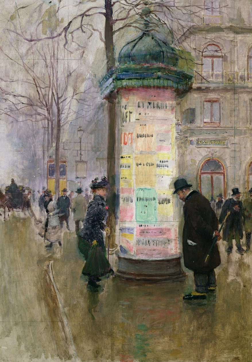 La Colonne Morris, c.1885 - Museo Carnavalet